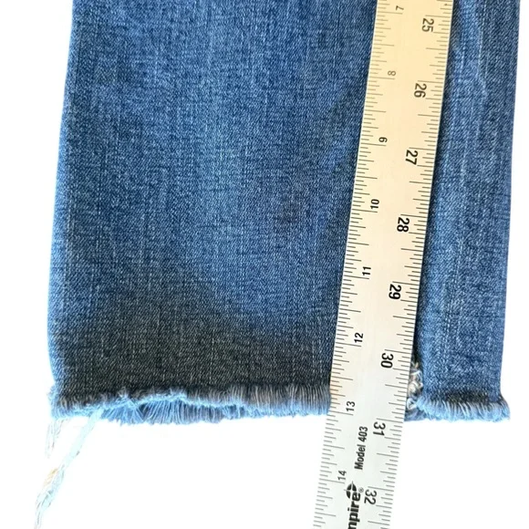 Democracy “flex”-ellent Straight Jeans Women’s Size 8 Frayed Hem - Picture 11 of 12